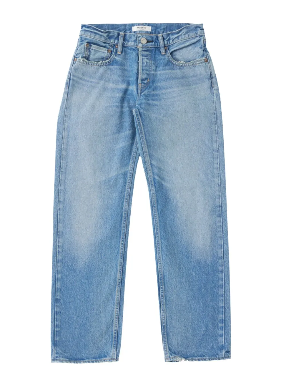 Moussy Vintage Cheval Straight-Low Jeans in Light Blue