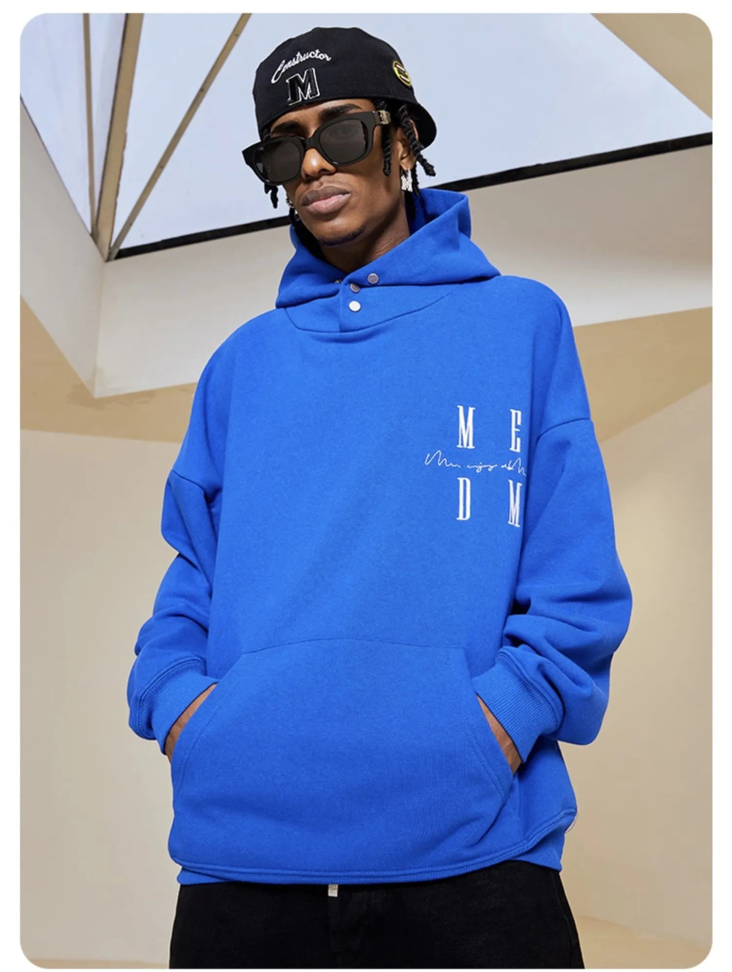 MR. ENJOY DA MONEY  |Unisex Street Style Plain Oversized Logo Hoodies