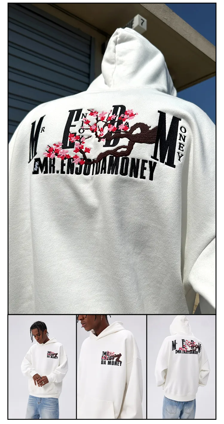 MR. ENJOY DA MONEY  |Unisex Sweat Street Style Long Sleeves Oversized Logo