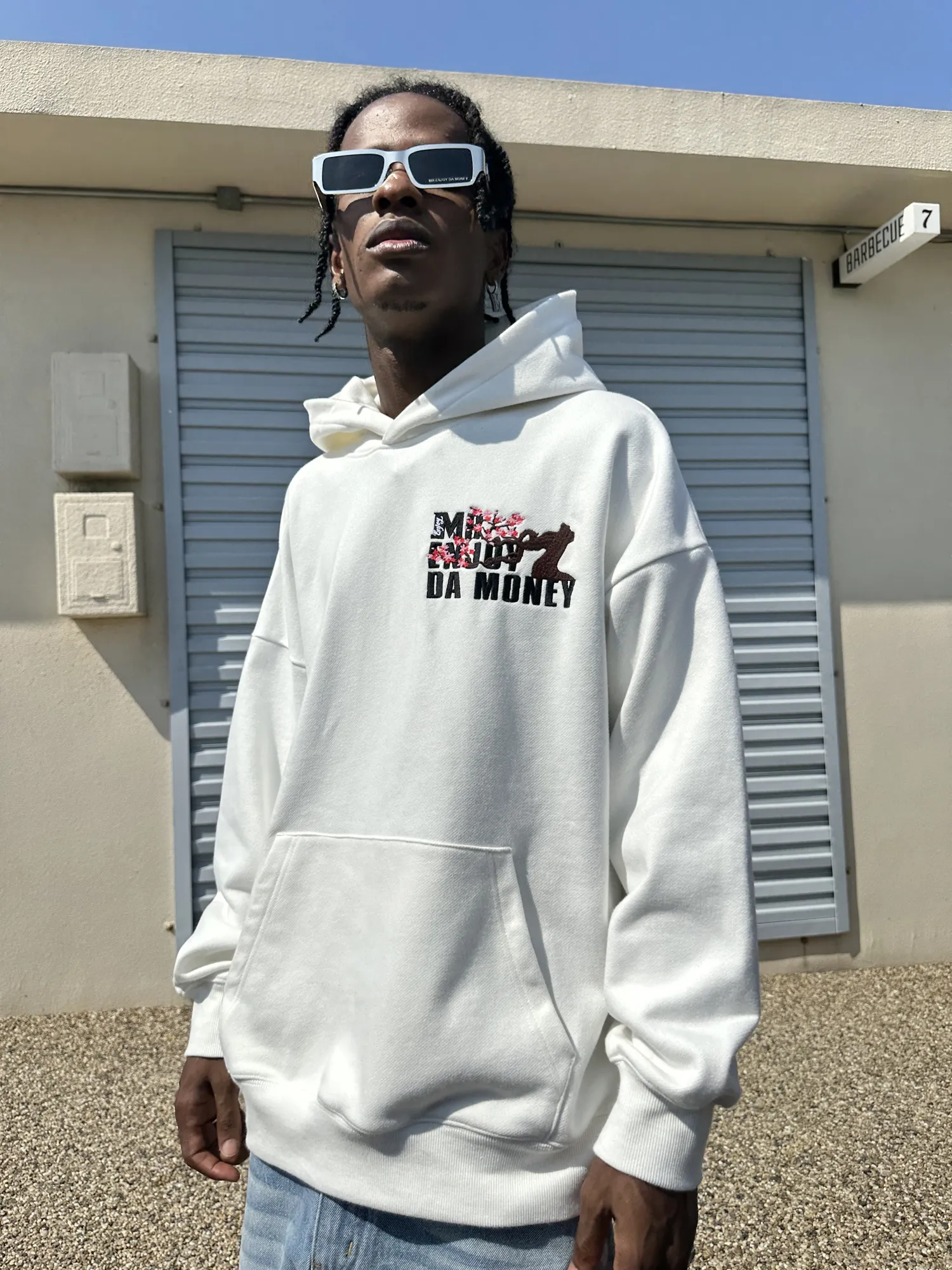 MR. ENJOY DA MONEY  |Unisex Sweat Street Style Long Sleeves Oversized Logo