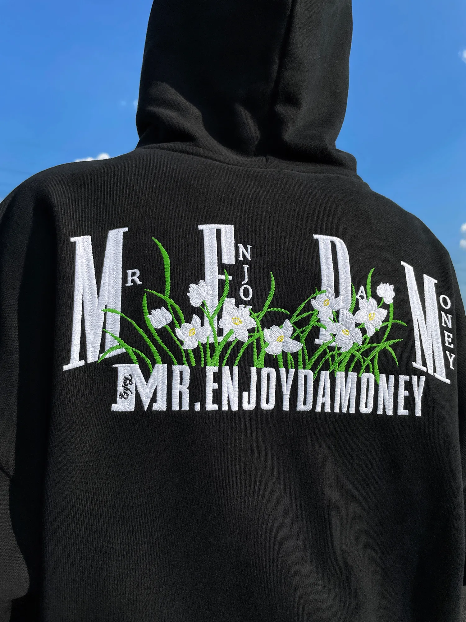 MR. ENJOY DA MONEY  |Unisex Sweat Street Style Long Sleeves Oversized Logo