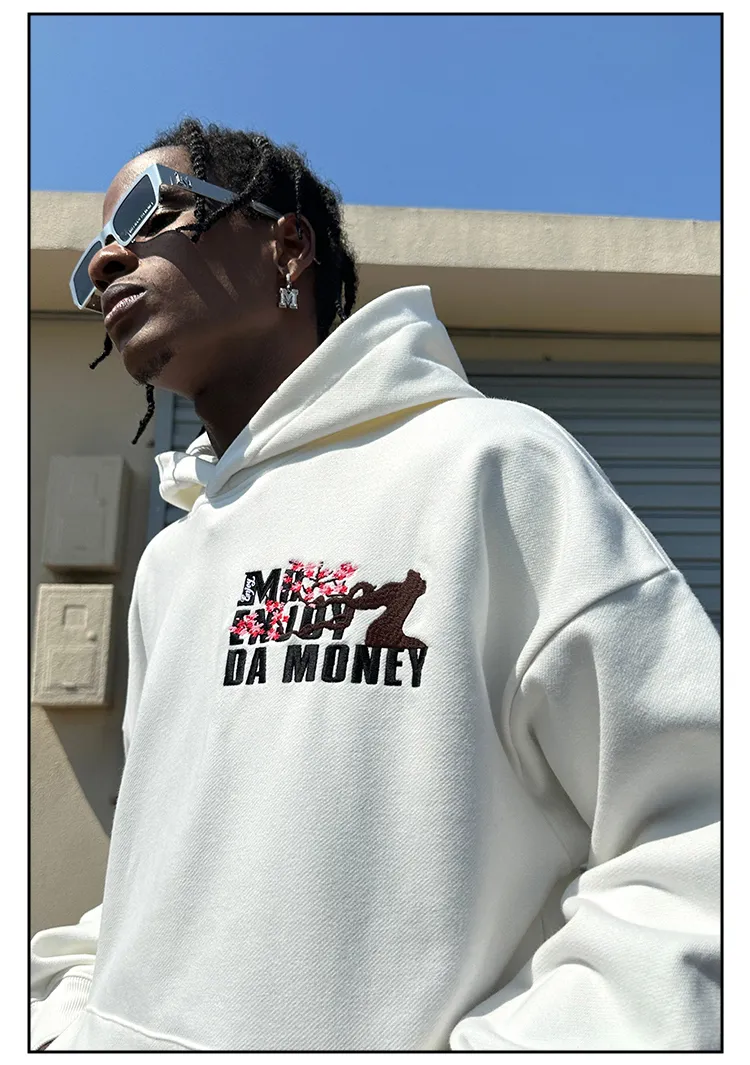 MR. ENJOY DA MONEY  |Unisex Sweat Street Style Long Sleeves Oversized Logo