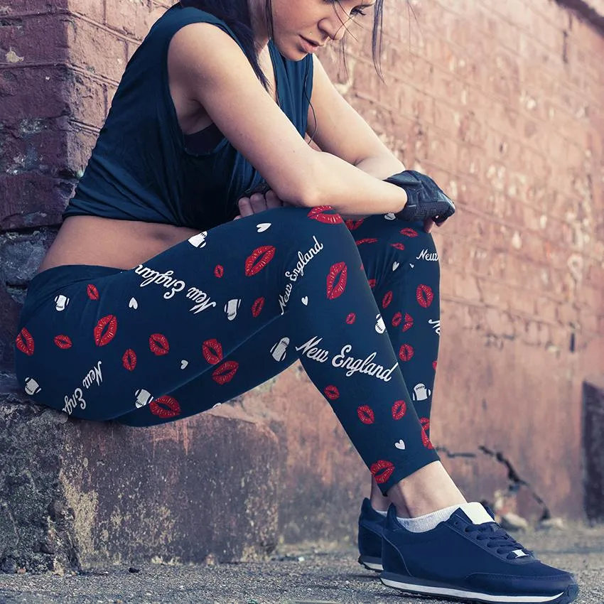 NE Lovin Kisses FB Leggings