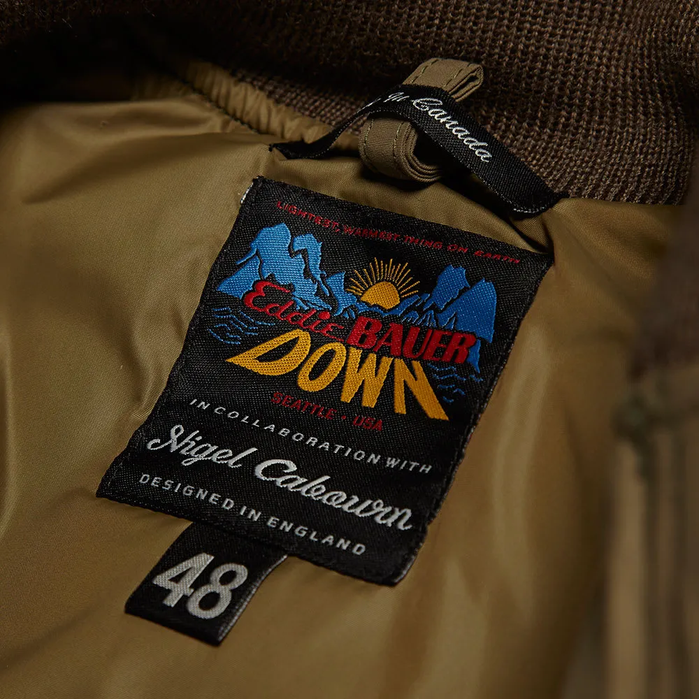 Nigel Cabourn US Down Clip JacketArmy