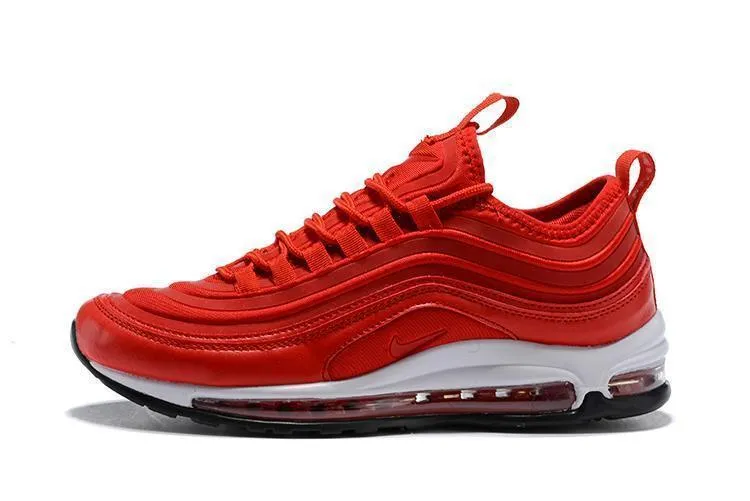 Nike Air Max 97 Red White Shoes Sale Men Size US 7, 8, 8.5, 9, 10, 11