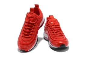 Nike Air Max 97 Red White Shoes Sale Men Size US 7, 8, 8.5, 9, 10, 11