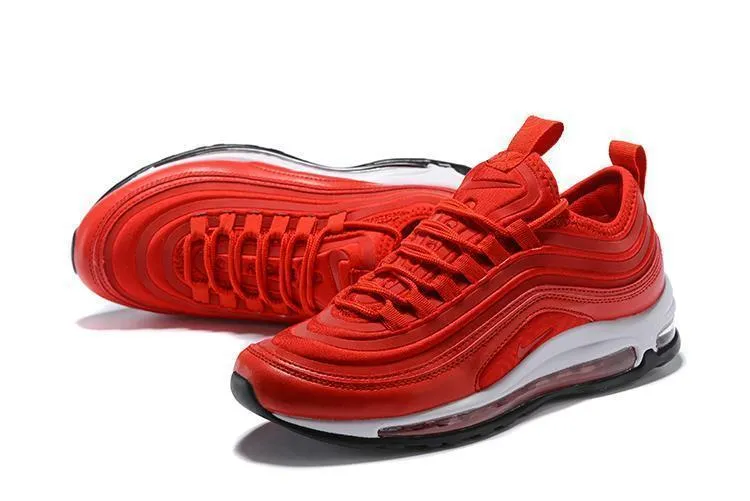 Nike Air Max 97 Red White Shoes Sale Men Size US 7, 8, 8.5, 9, 10, 11