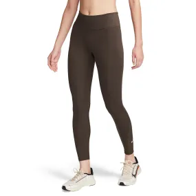 Nike One Mid Rise 7/8 Tights  Baroque Brown/White