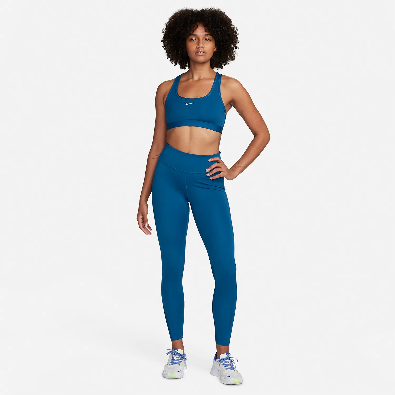 Nike One Mid Rise 7/8 Tights  Court Blue/White