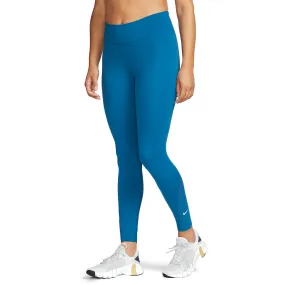 Nike One Mid Rise 7/8 Tights  Industrial Blue/White