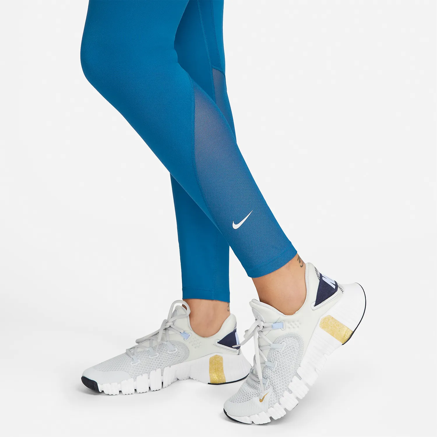 Nike One Mid Rise 7/8 Tights  Industrial Blue/White