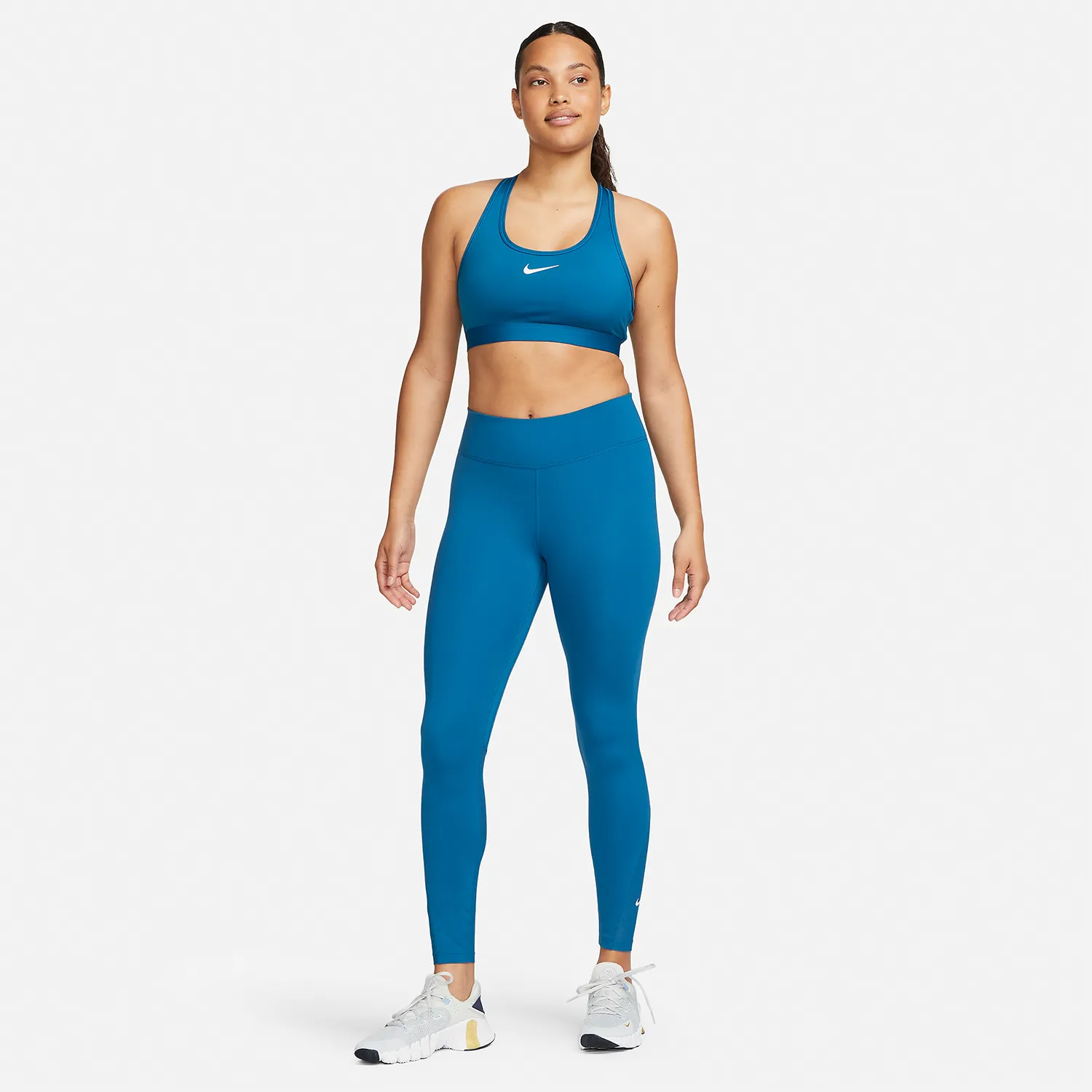 Nike One Mid Rise 7/8 Tights  Industrial Blue/White