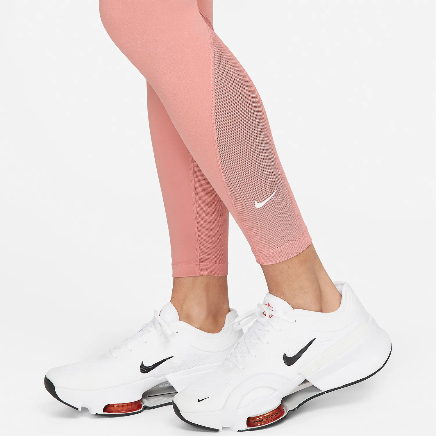 Nike One Mid Rise 7/8 Tights  Red Stardust/White