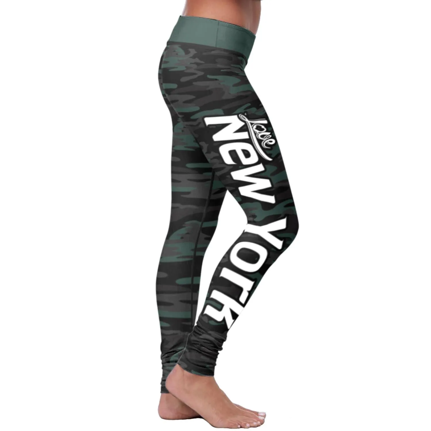 NY JET Camo FB Leggings