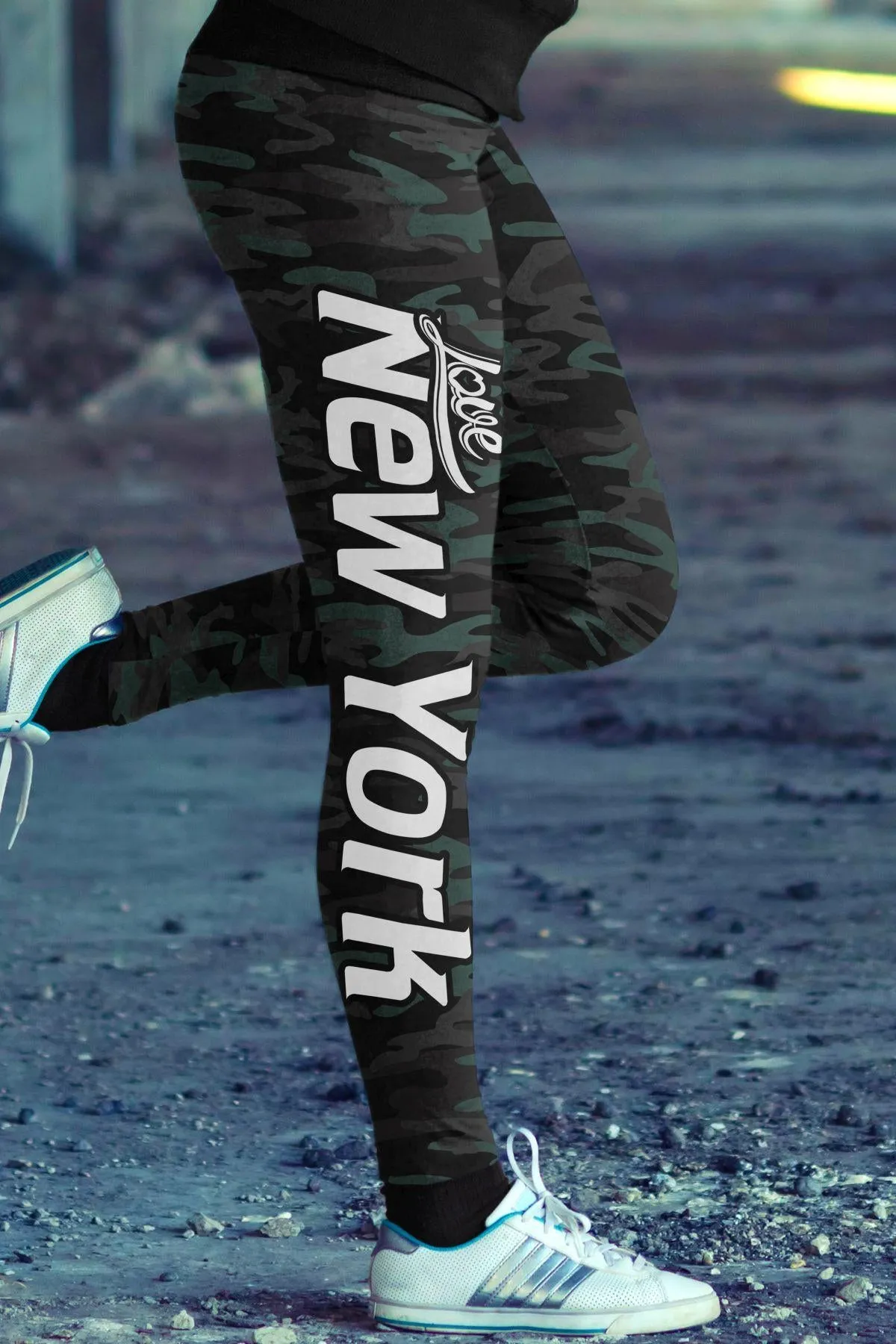 NY JET Camo FB Leggings