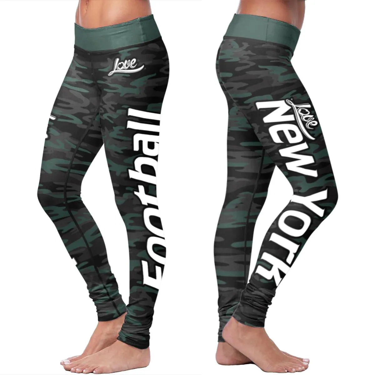 NY JET Camo FB Leggings