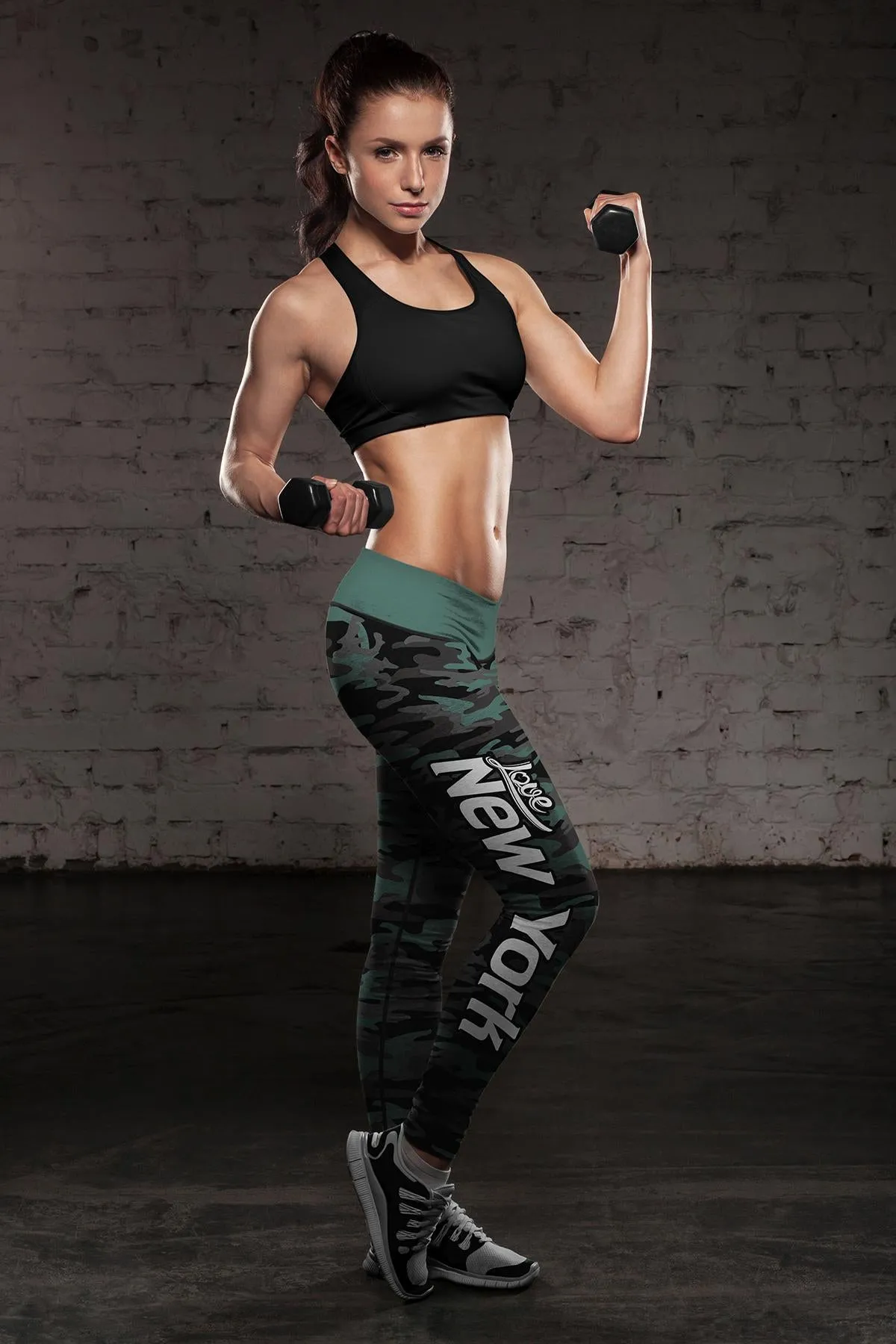 NY JET Camo FB Leggings