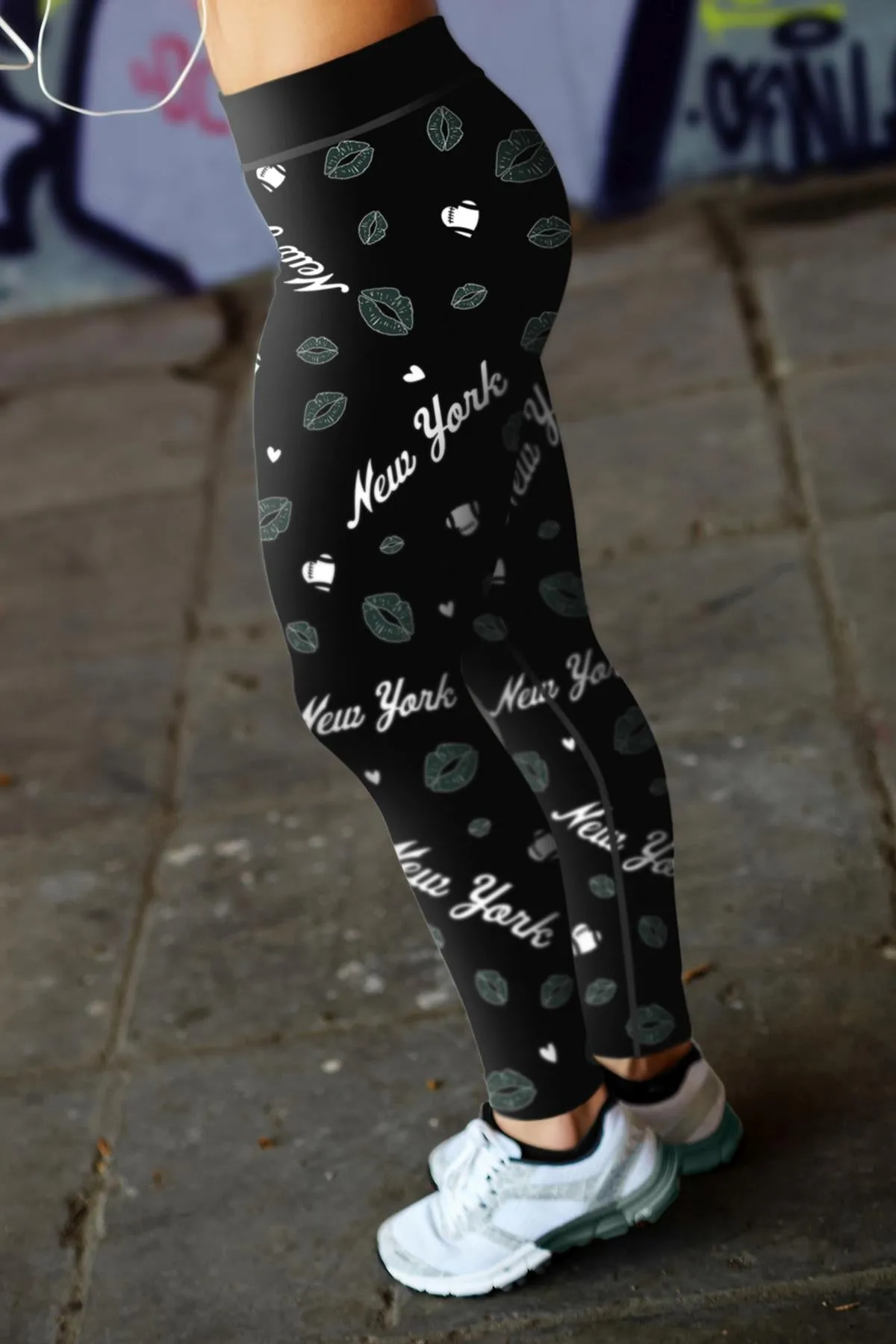 NY JET Lovin Kisses FB Leggings