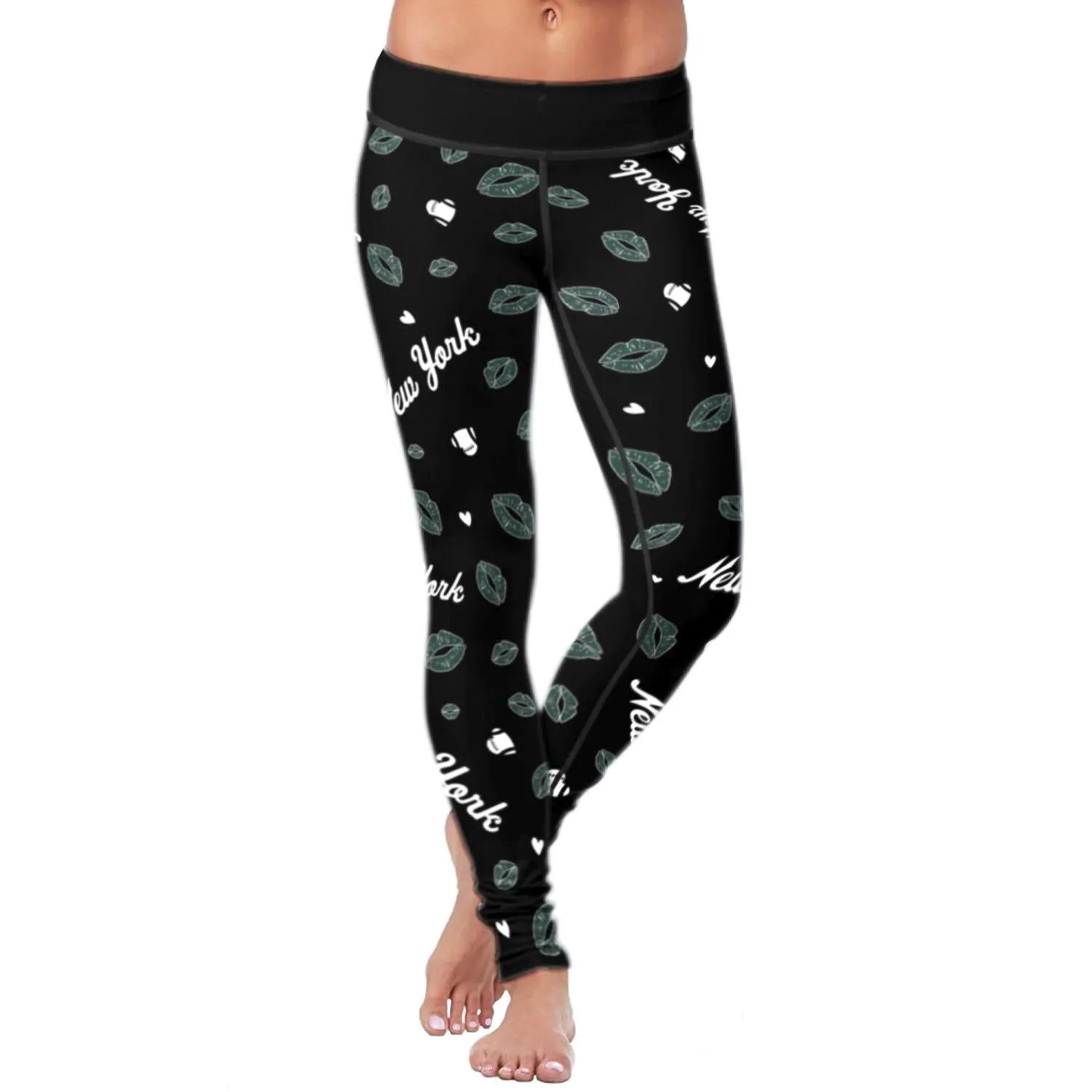 NY JET Lovin Kisses FB Leggings