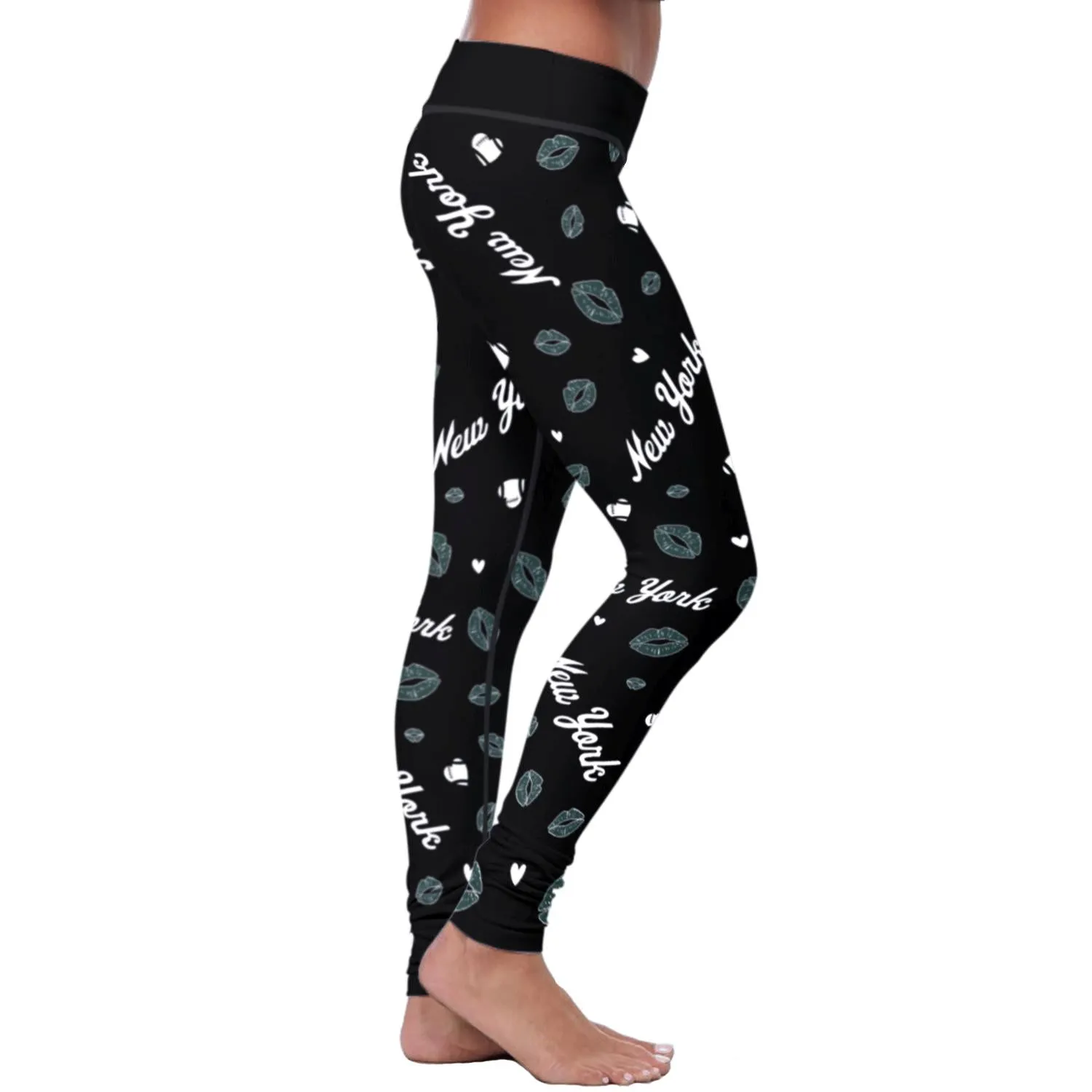 NY JET Lovin Kisses FB Leggings