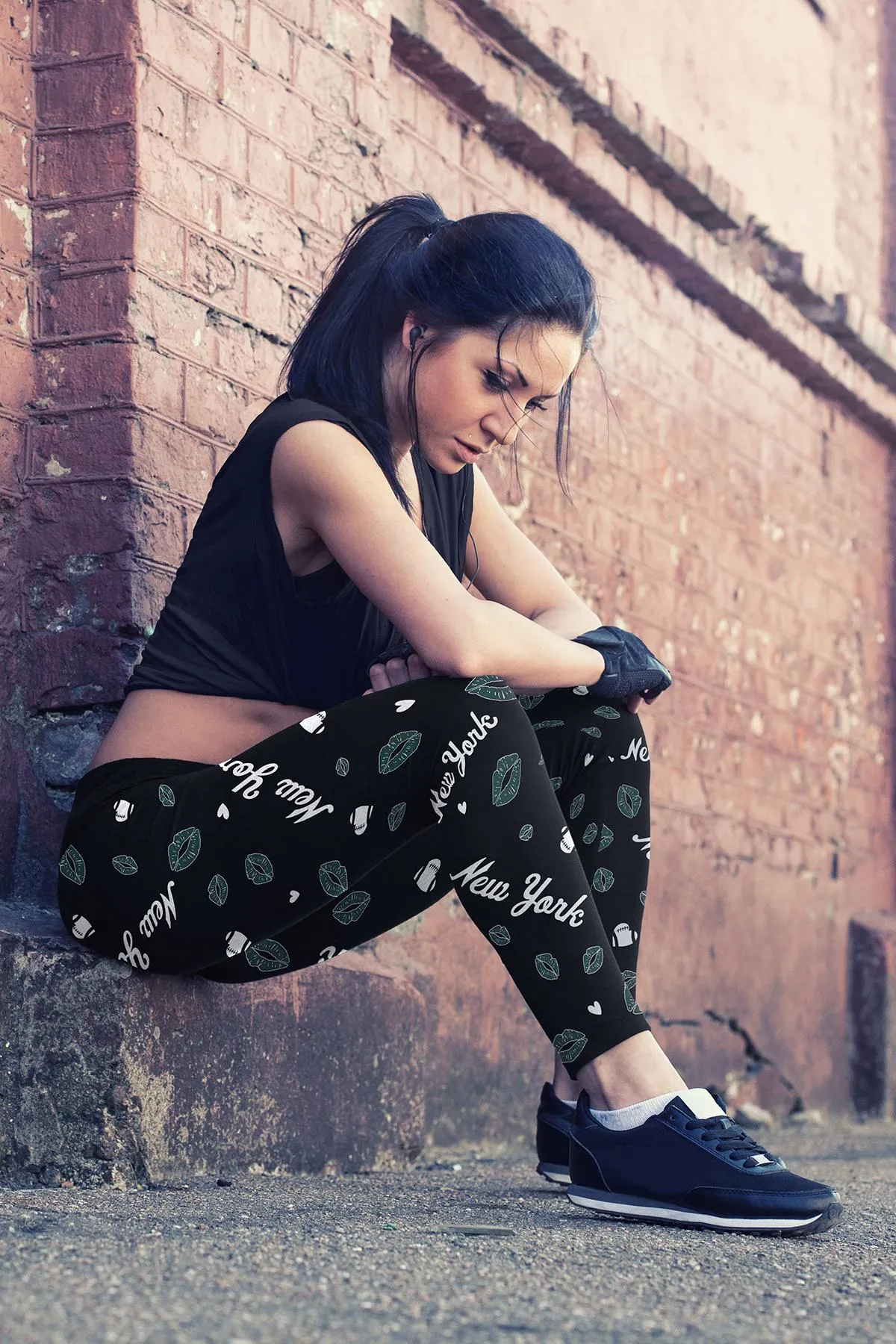 NY JET Lovin Kisses FB Leggings