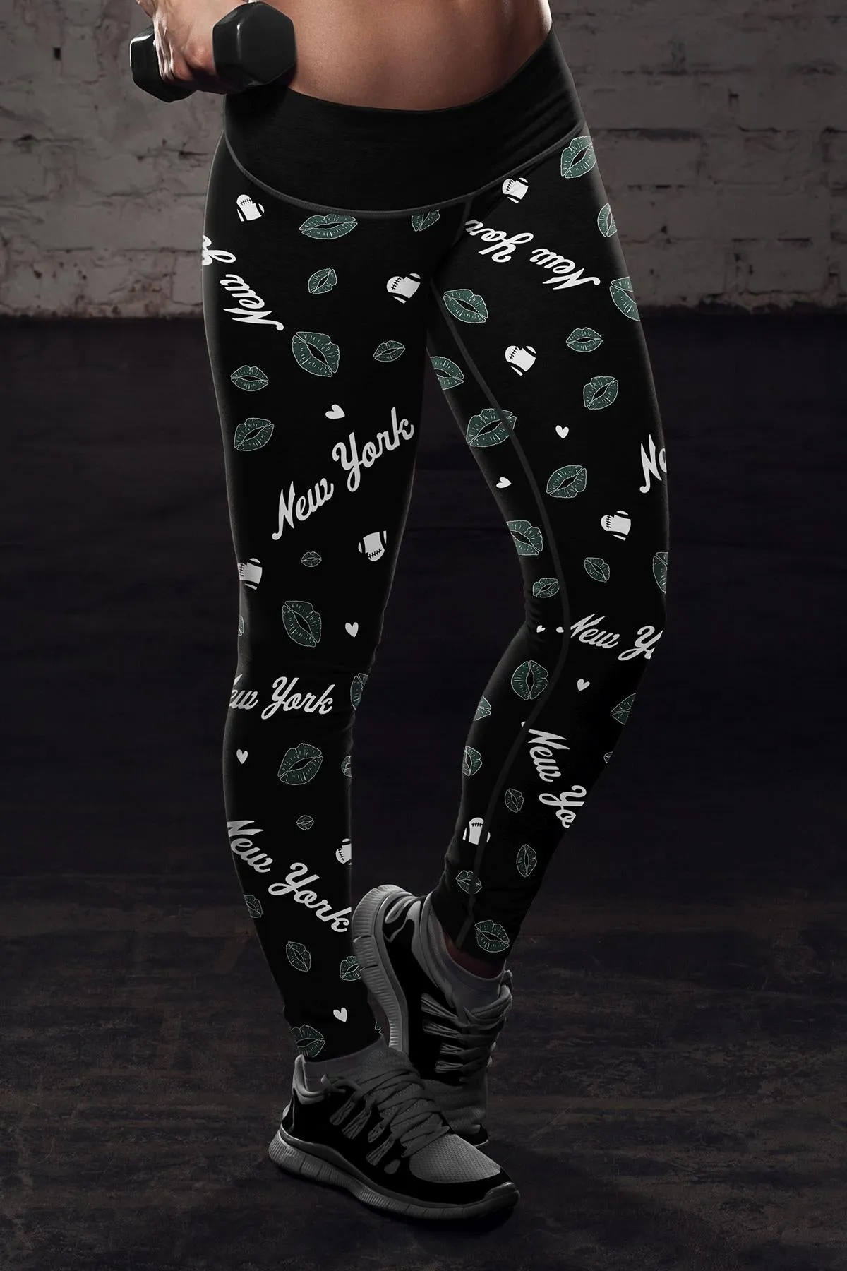 NY JET Lovin Kisses FB Leggings