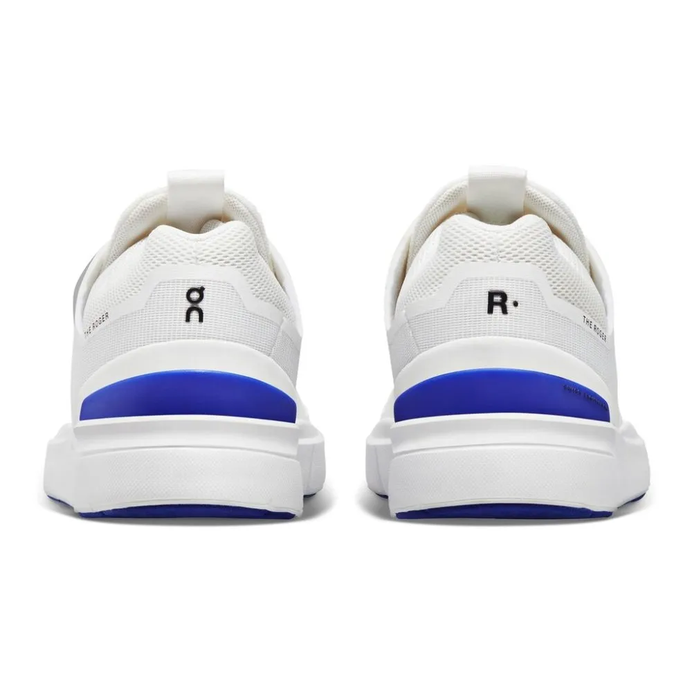 On Women's The Roger Spin Sneaker - Undyed-White/Indigo