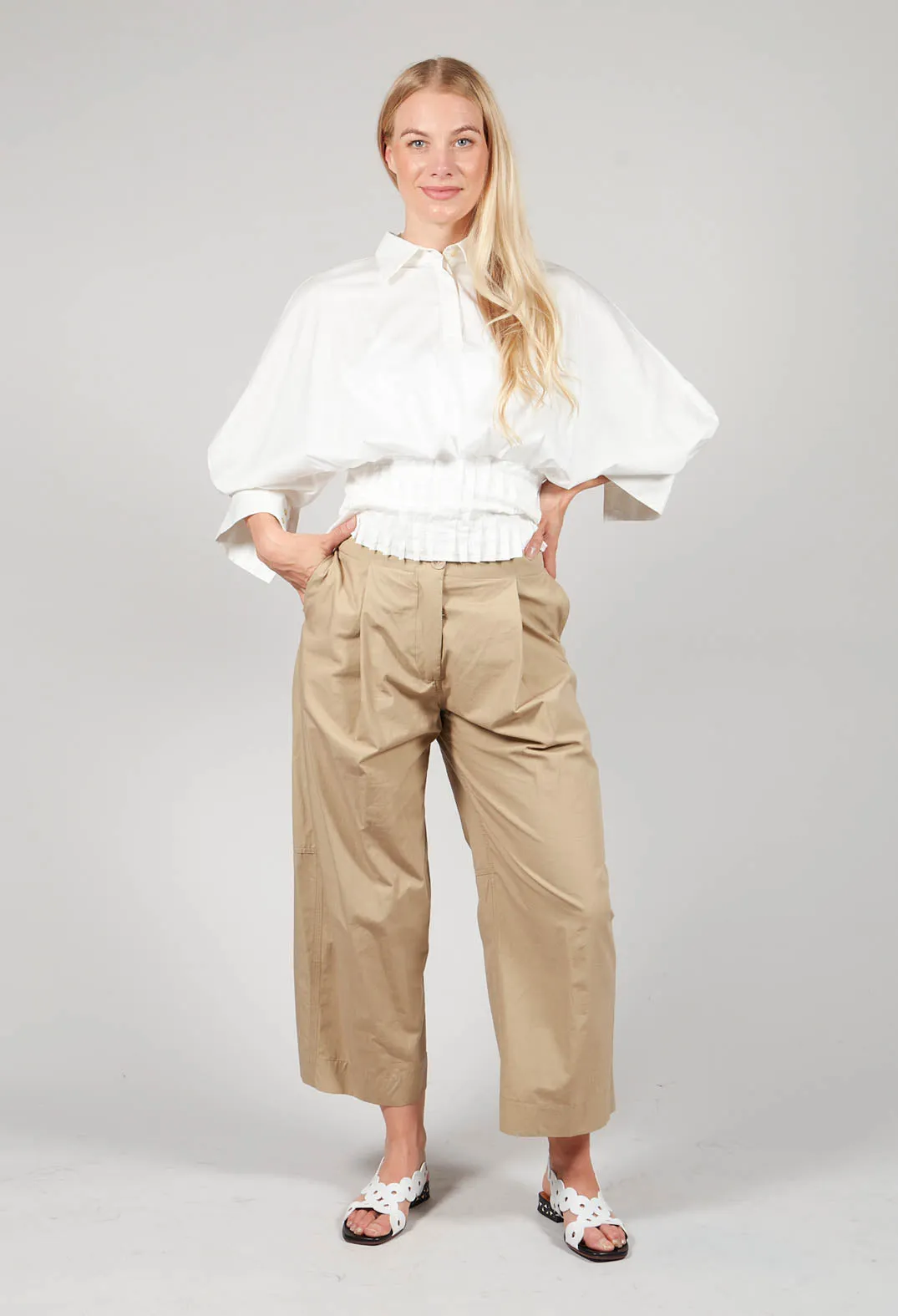 Palla Trousers in Beige