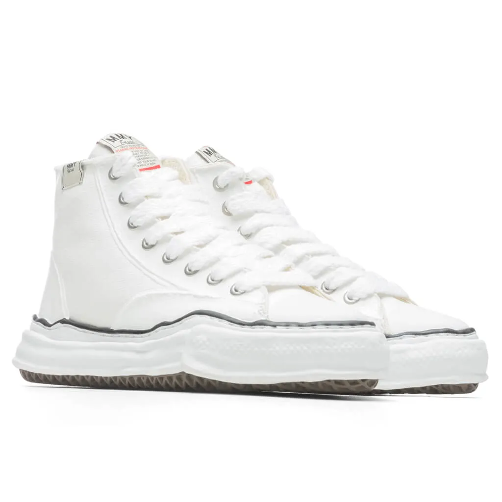 Peterson High OG Sole Rubber Painted Canvas Sneaker - White