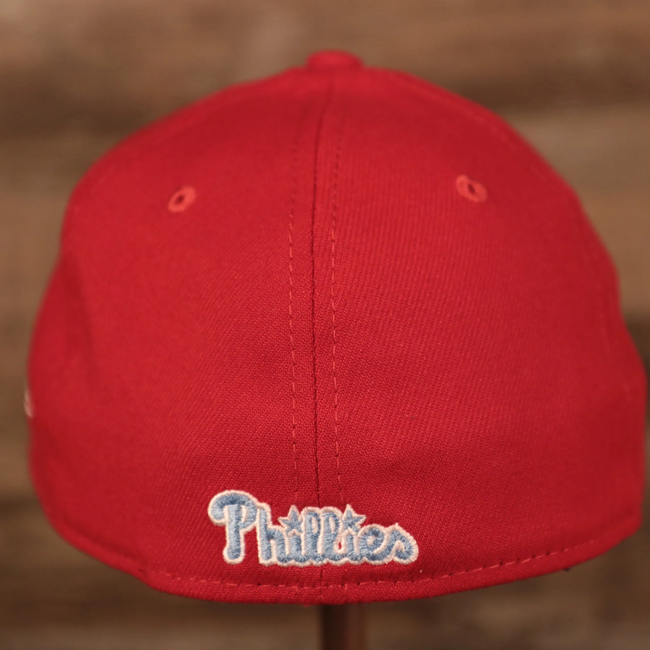 Philadelphia Phillies On Field Fathers Day 2021 3930 Flexfit Cap | Phillies Red MLB On Field 39Thirty Flex Fit Hat