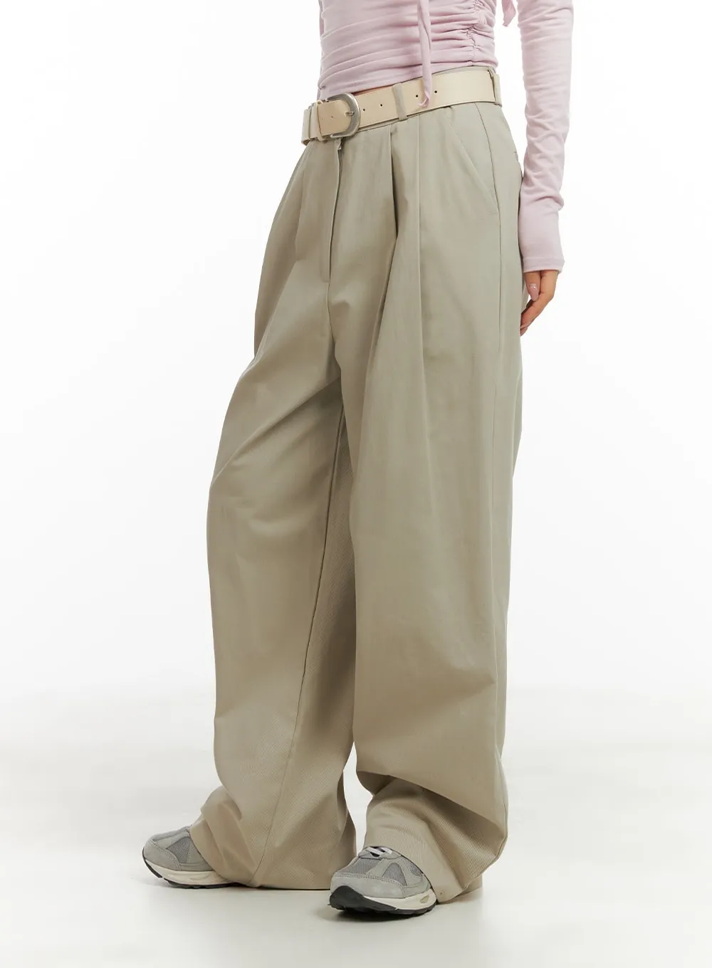 Pintuck Baggy Trousers CA409