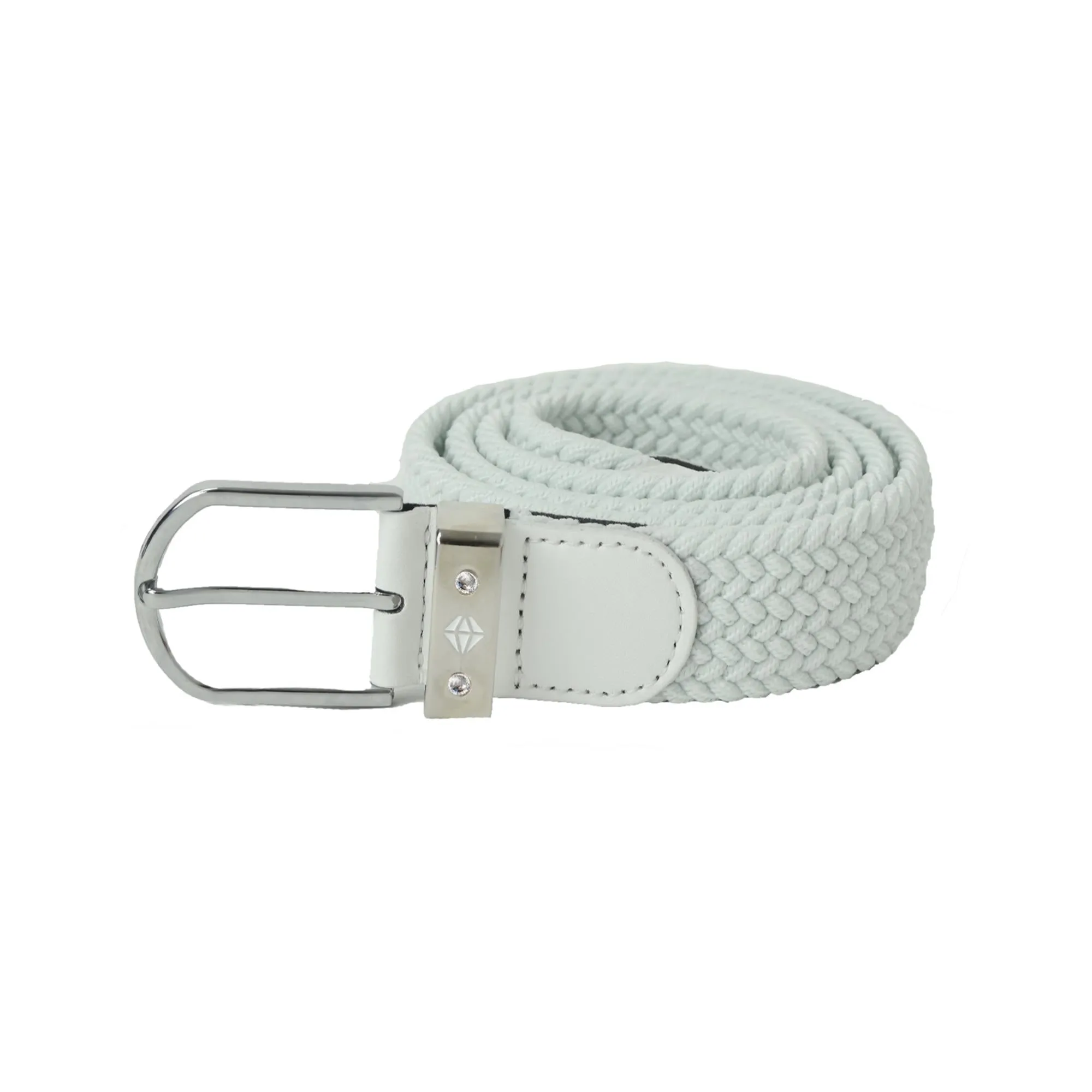 Pure Golf Paige Woven Stretch Belt White