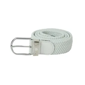 Pure Golf Paige Woven Stretch Belt White