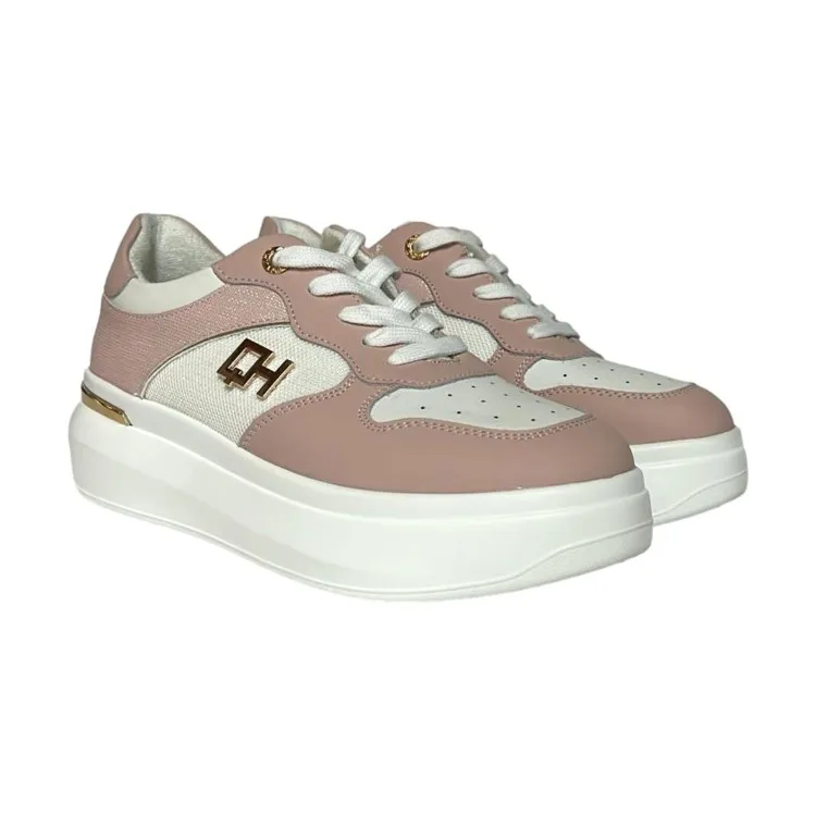 QH7 Queen Helena QH7012 Sneaker Donna Stringate White Pink