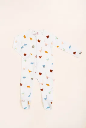 Raglan Sleepsuit - Dino