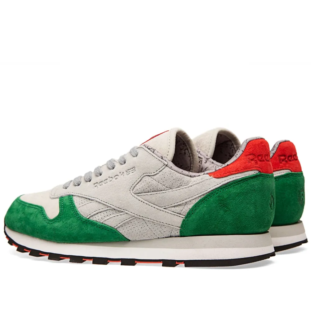 Reebok x Hanon Classic Leather 'Three Castles'Grey, Snow White & Basil