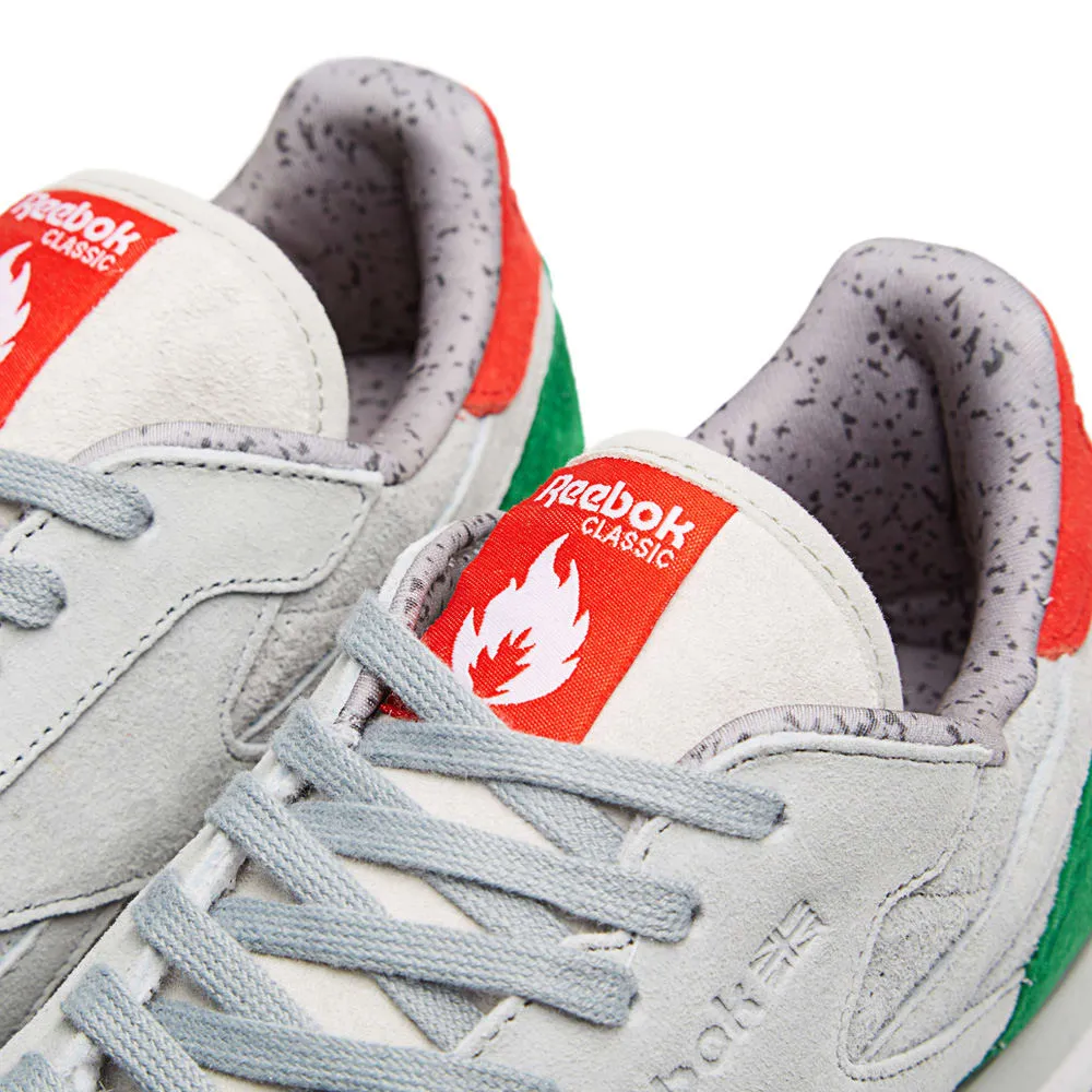 Reebok x Hanon Classic Leather 'Three Castles'Grey, Snow White & Basil