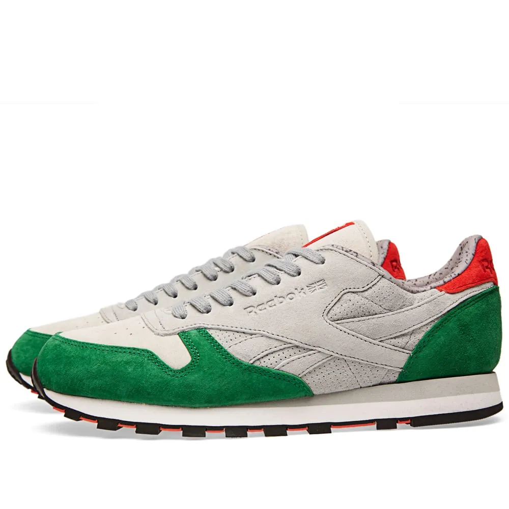 Reebok x Hanon Classic Leather 'Three Castles'Grey, Snow White & Basil