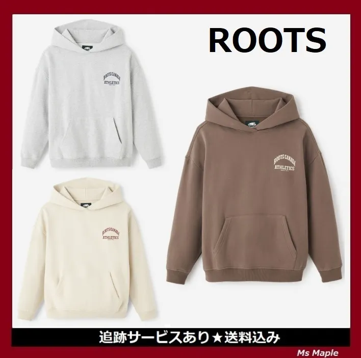 Roots  |Sweat Street Style Long Sleeves Plain Cotton Oversized Logo