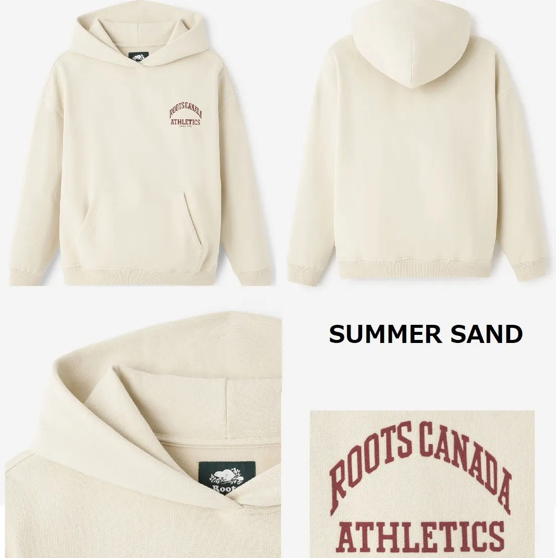 Roots  |Sweat Street Style Long Sleeves Plain Cotton Oversized Logo