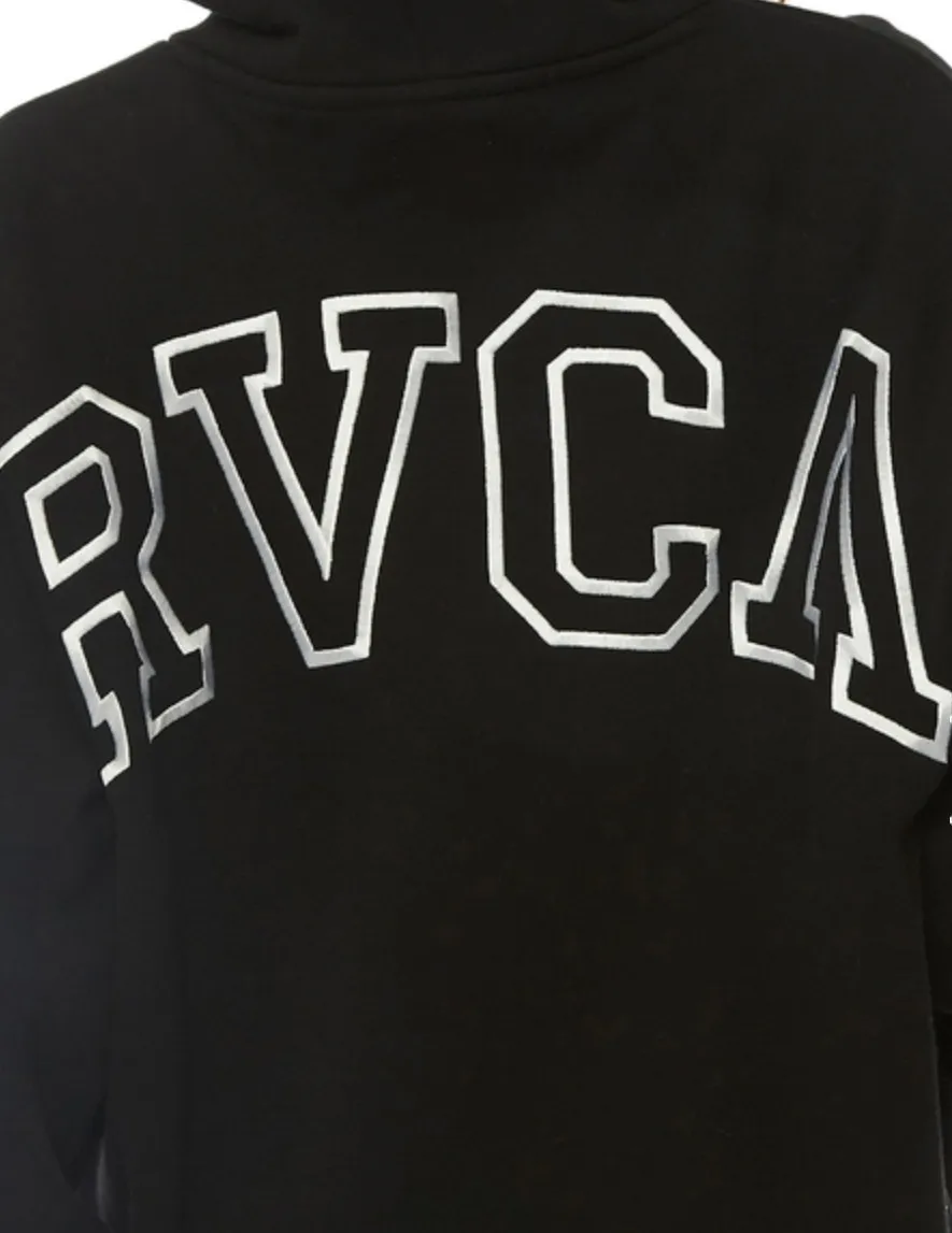 RVCA  |Street Style Bi-color Long Sleeves Plain Cotton Medium Logo