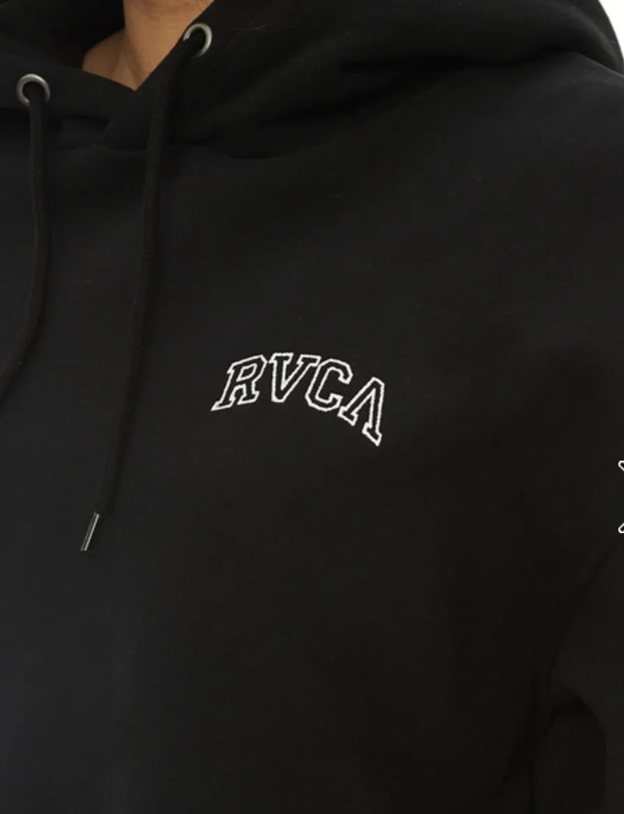 RVCA  |Street Style Bi-color Long Sleeves Plain Cotton Medium Logo