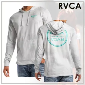 RVCA  |Unisex Street Style Long Sleeves Plain Oversized Logo