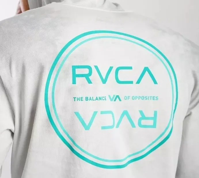 RVCA  |Unisex Street Style Long Sleeves Plain Oversized Logo