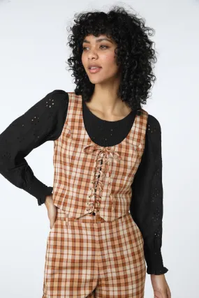 Stacey Check Vest