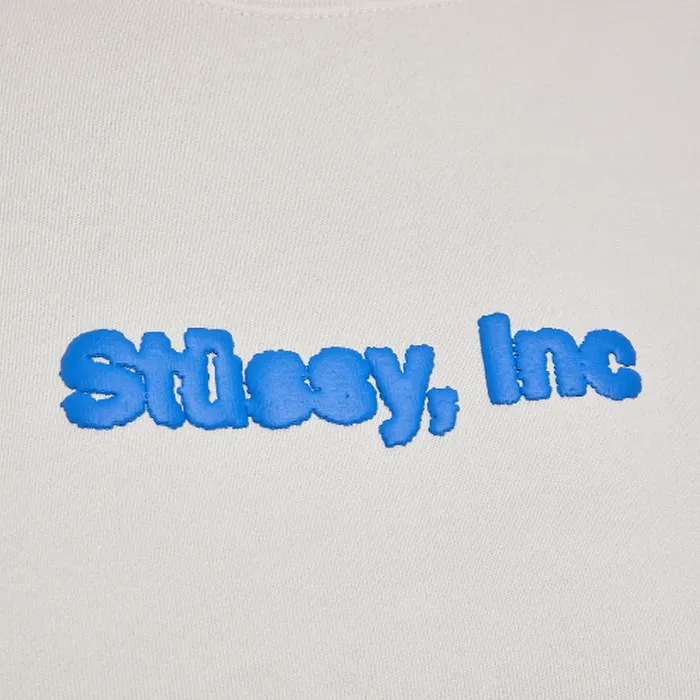 STUSSY  |Crew Neck Street Style Long Sleeves Cotton Oversized Logo