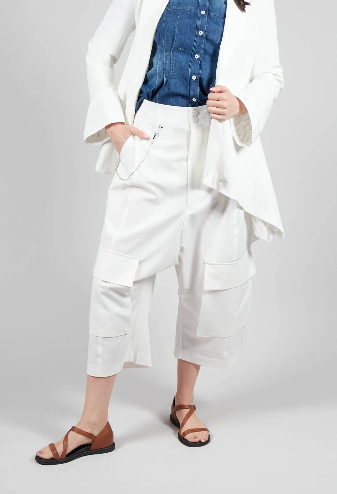 Telltale Trousers in White