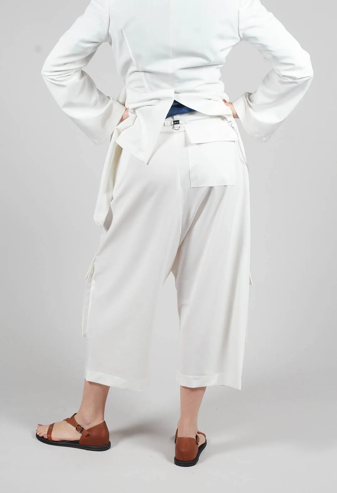 Telltale Trousers in White