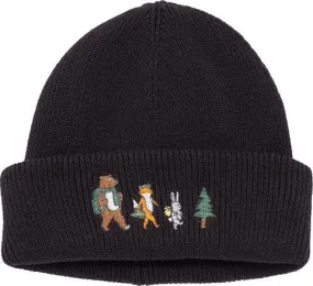 Tentree Forest Walk Beanie In Meteorite Black/Brown Multi