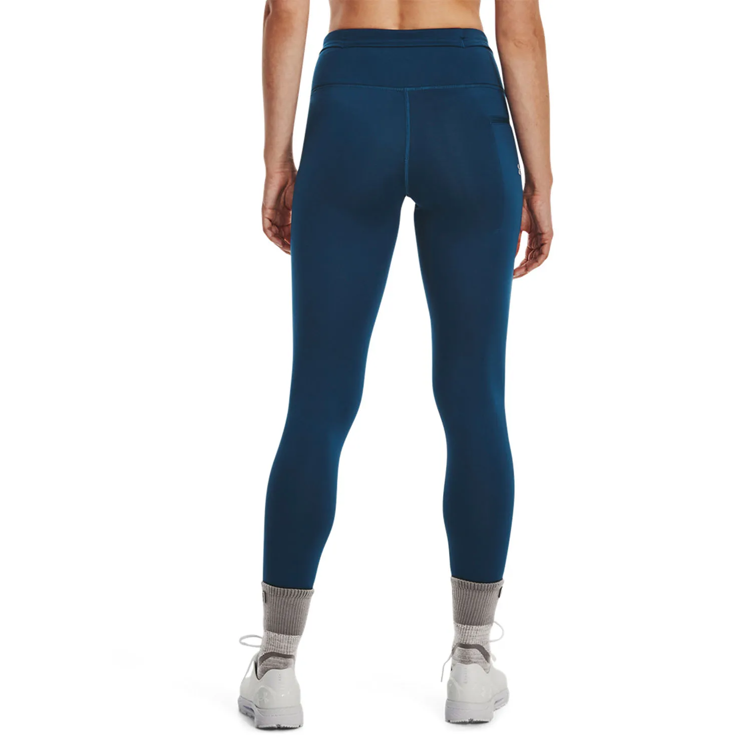 Under Armour Outrun The Cold Tights  Petrol Blue/Afterglow/Reflective